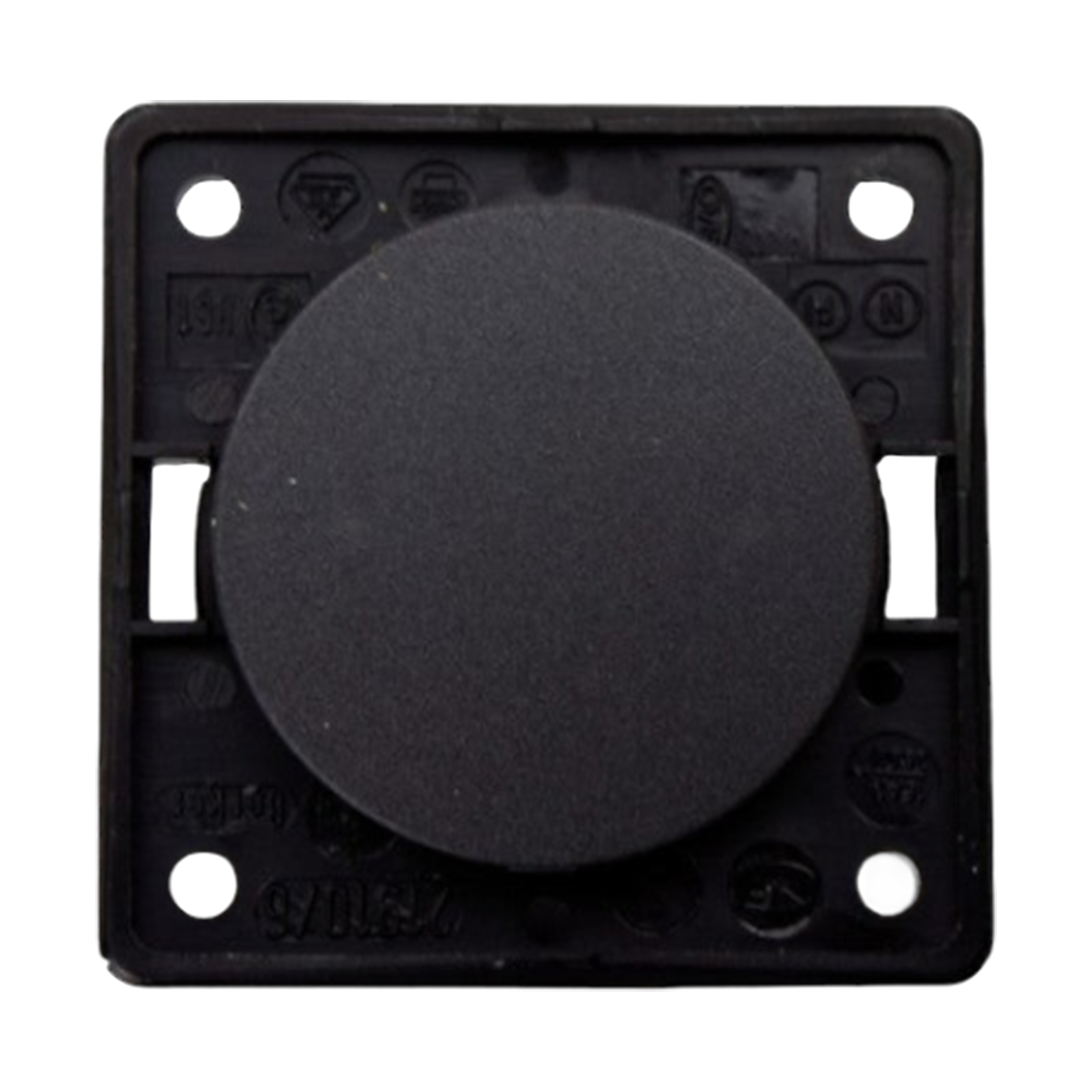 W4 Berker Single Rocker Switch 12/24V in Anthracite, designed for reliable electrical control in caravans and motorhomes