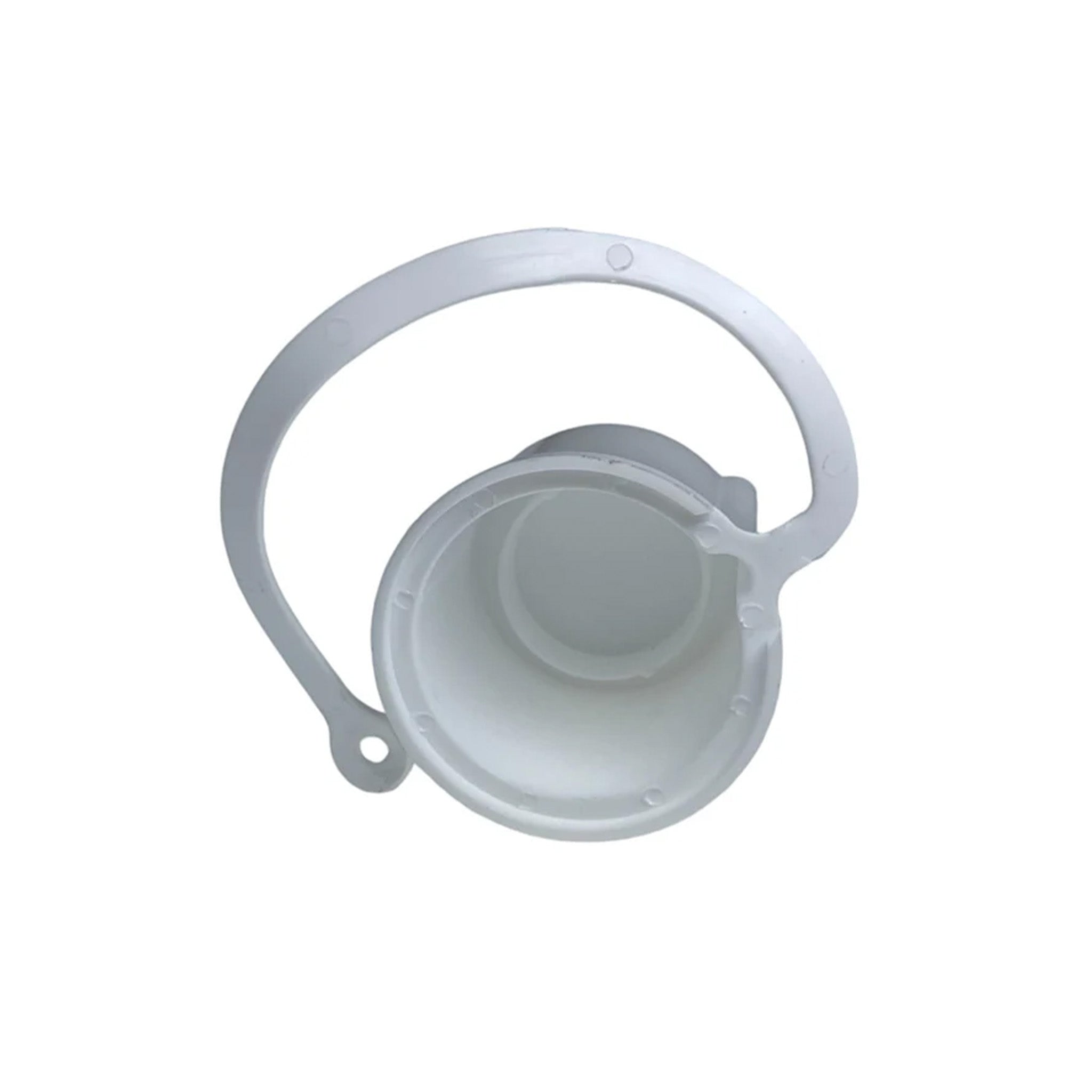 External caravan and campervan mains hookup inlet with protective cap