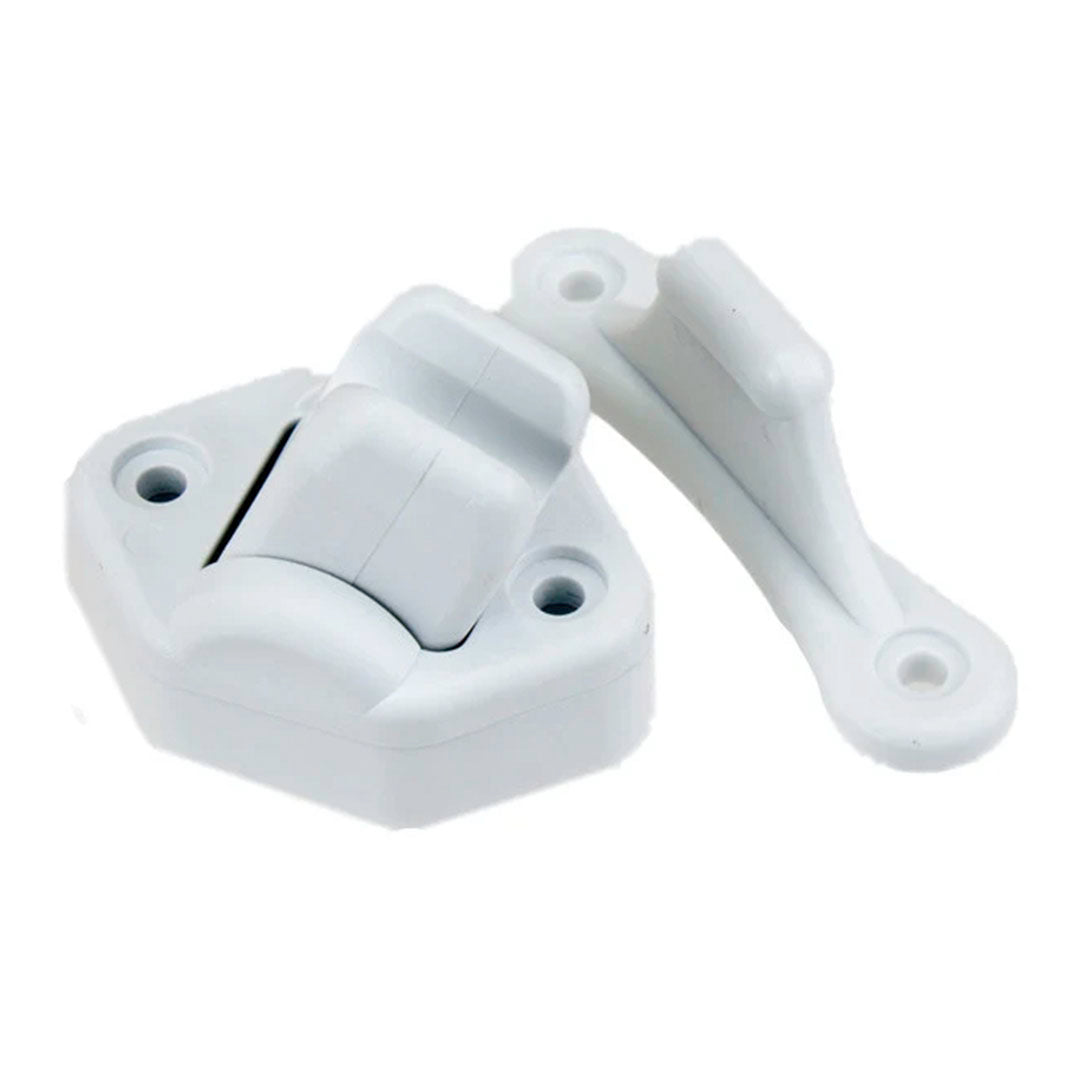 W4 Hinged Veneta caravan door retainer 37874 in white