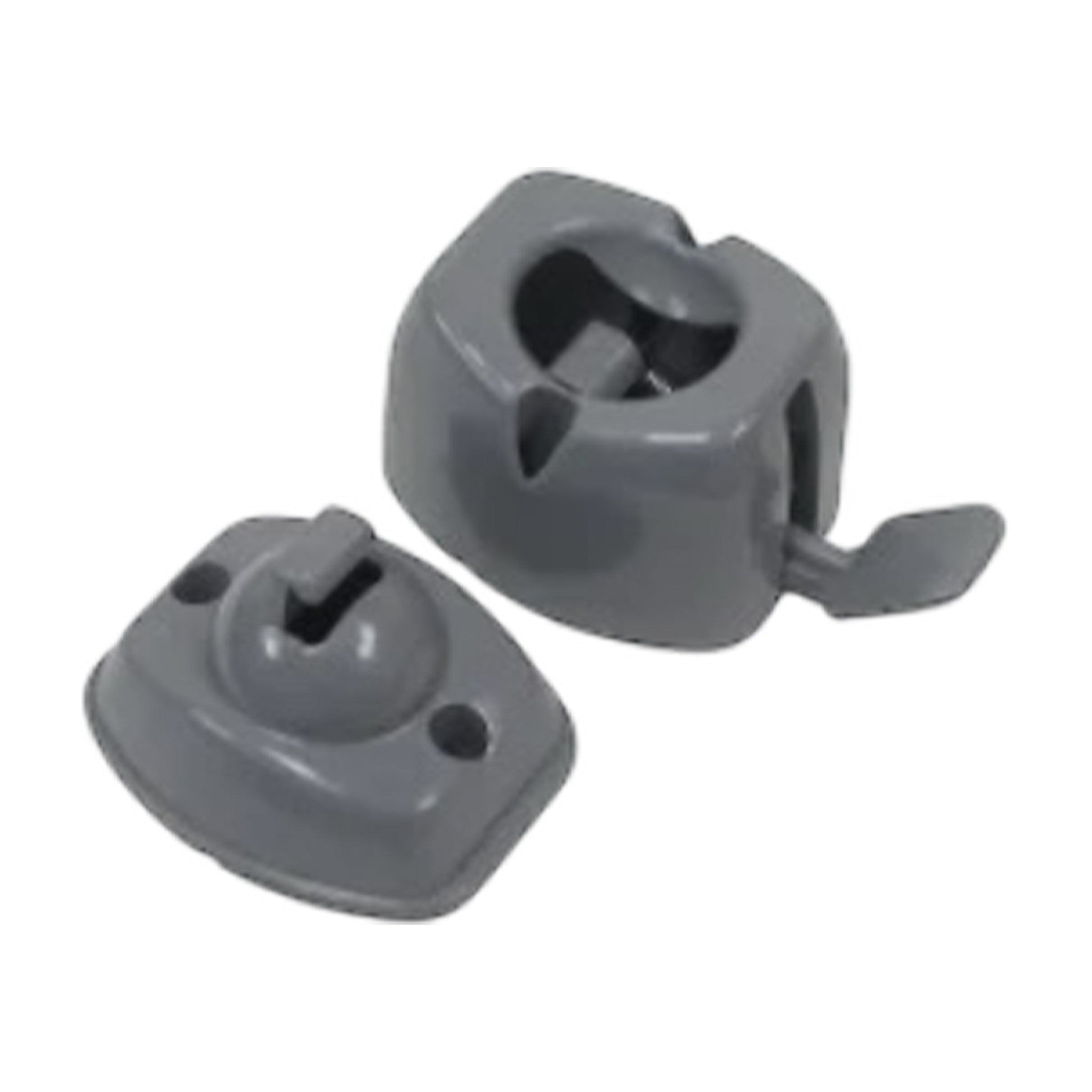 W4 grey lever release door retainer catch for caravan and motorhome doors