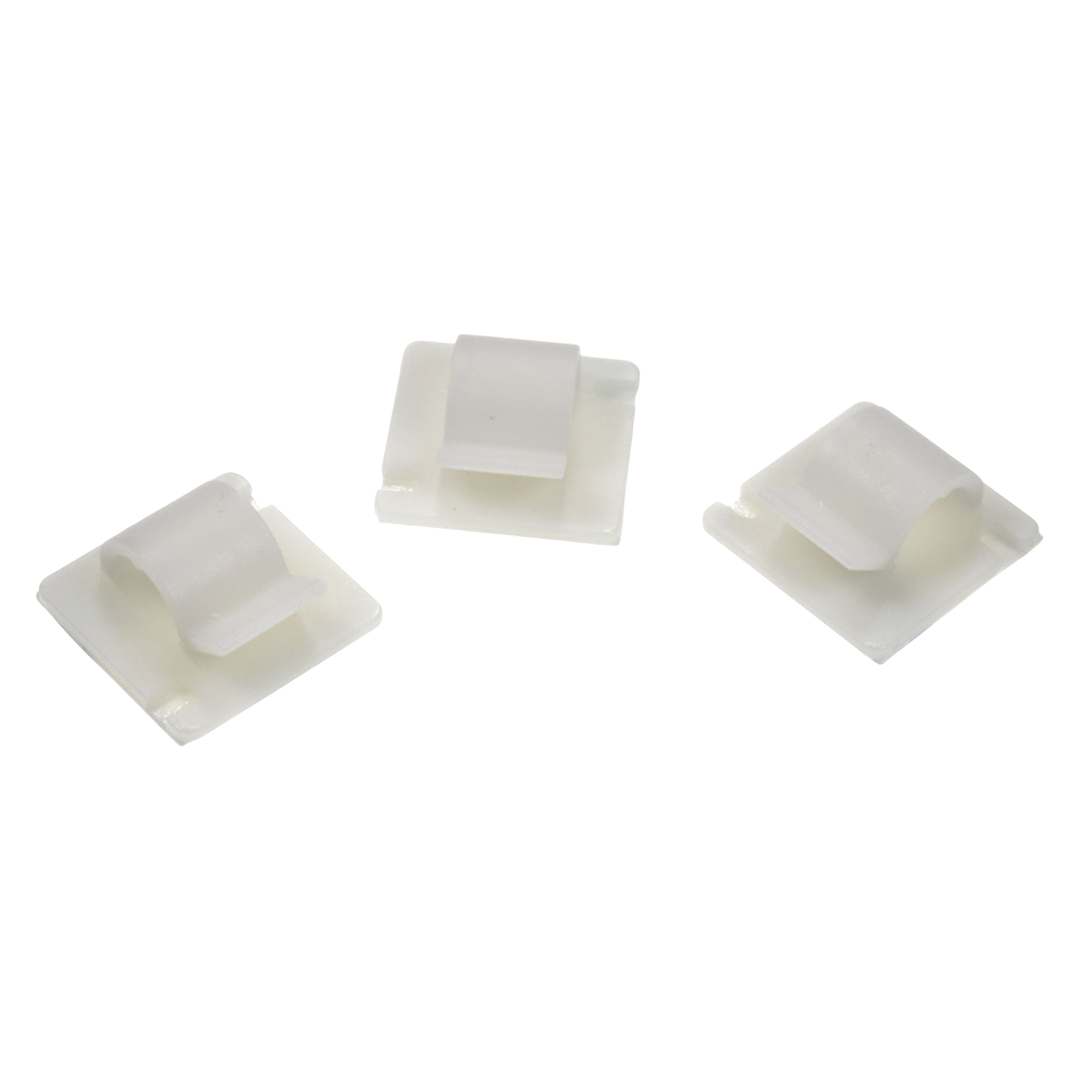 W4 self-adhesive cable clip, pack of 3, designed for cables with a diameter of 9-14mm, perfect for securing wires in caravans or motorhomes