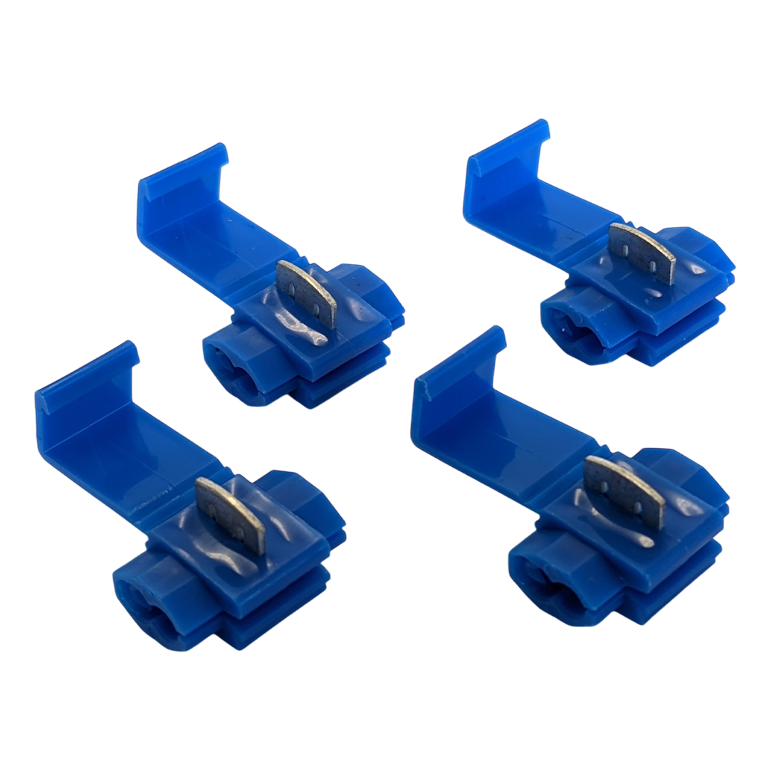W4 self-stripping cable connectors, pack of 4, suitable for automotive and caravan electrical connections
