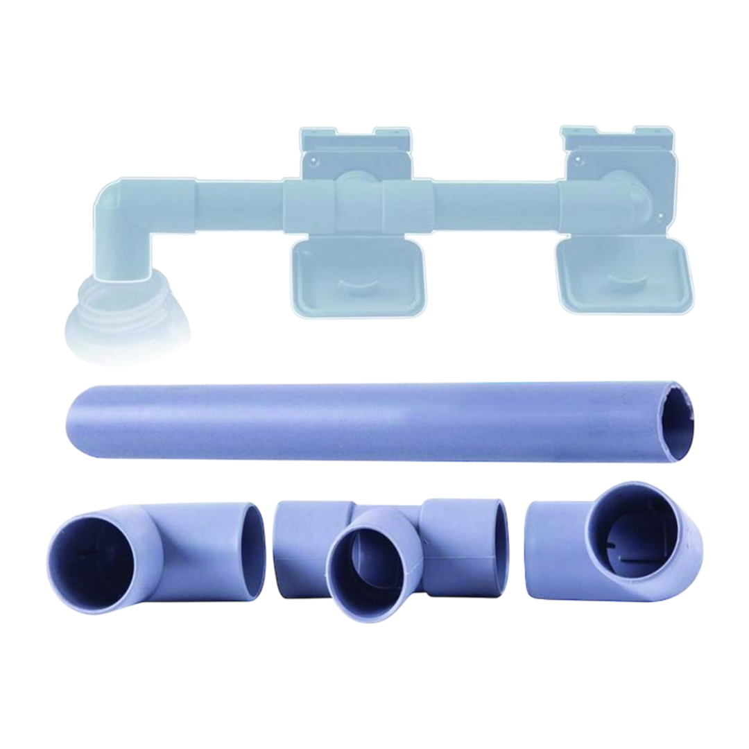Caravan and motorhome waste outlet connection kit for dual waste outlet setup