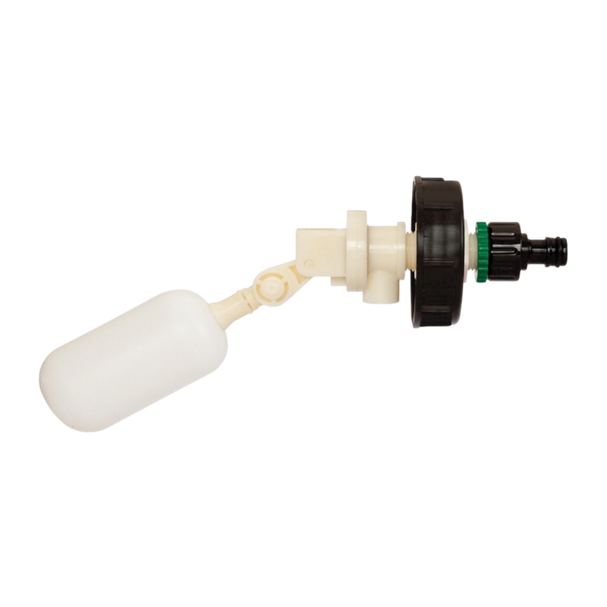 Water Hog float valve assembly for caravan and motorhome fresh water containers with mains tap hose connection
