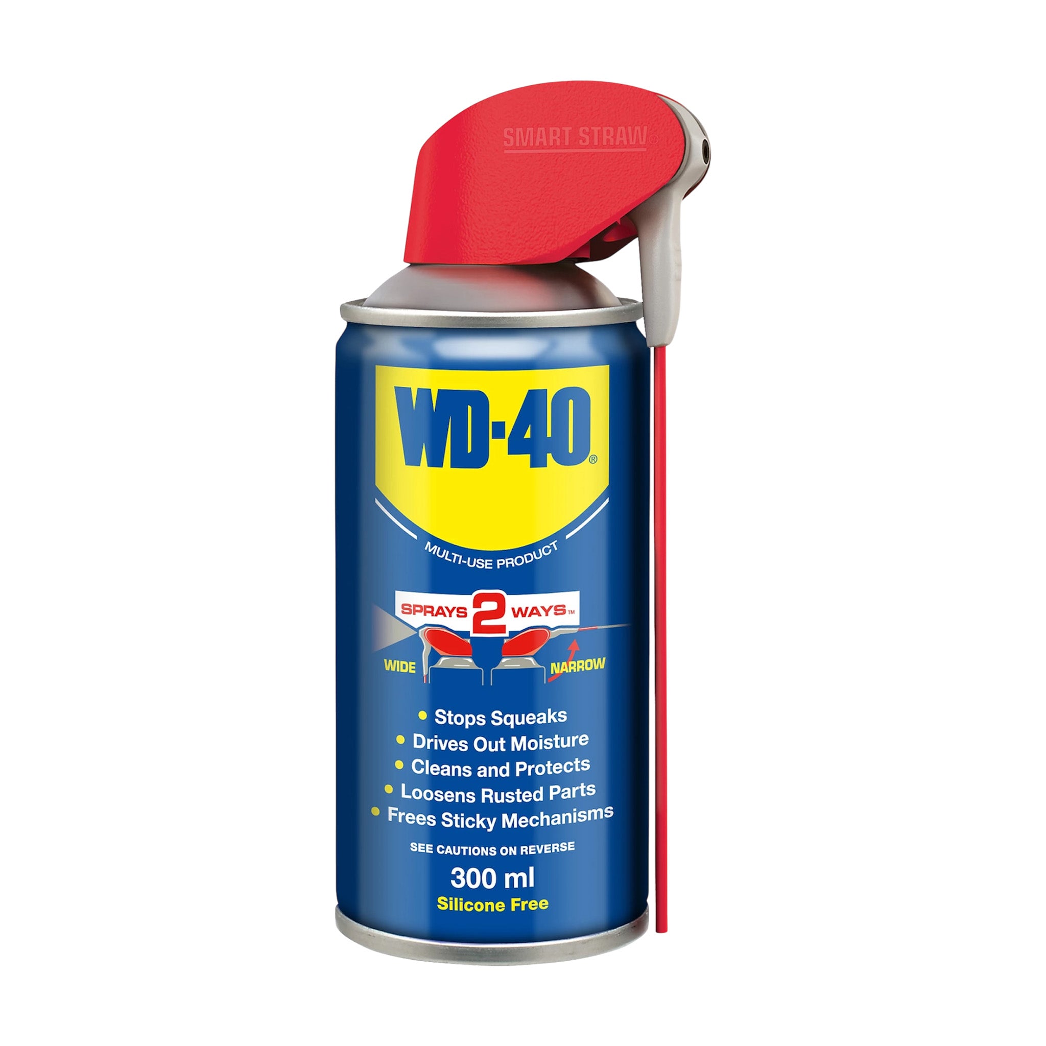 WD-40 Smart Straw multi-use lubricant spray 300ml can for maintenance and rust protection