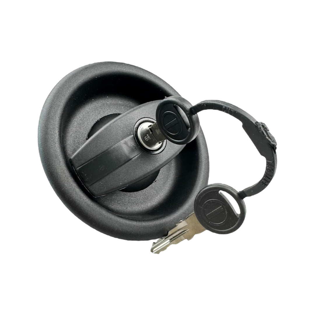 Zadi right hand black door lock and handle X800191B for Trigano caravan doors