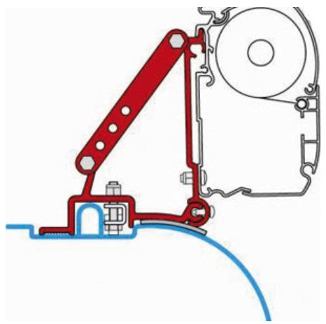 Fiamma F45 Awning Adapter Kit - Ducato H2 After 2006 (High Roof)