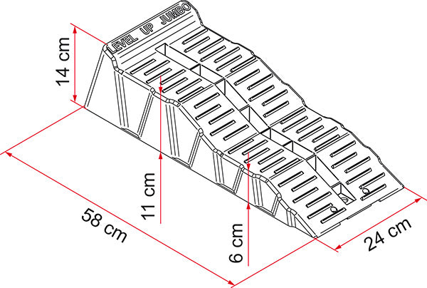 Fiamma Jumbo Level Up Kit - Motorhome Levelling Ramps for sale online UK