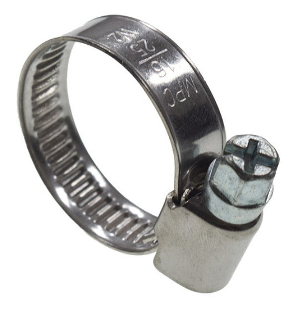 W4 Stainless Steel Hose Clip : 25-40mm