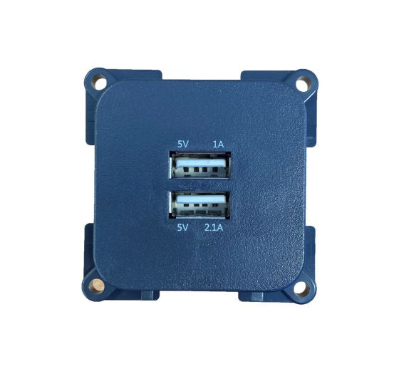 C-Line Twin USB Socket 5v - Dark Grey