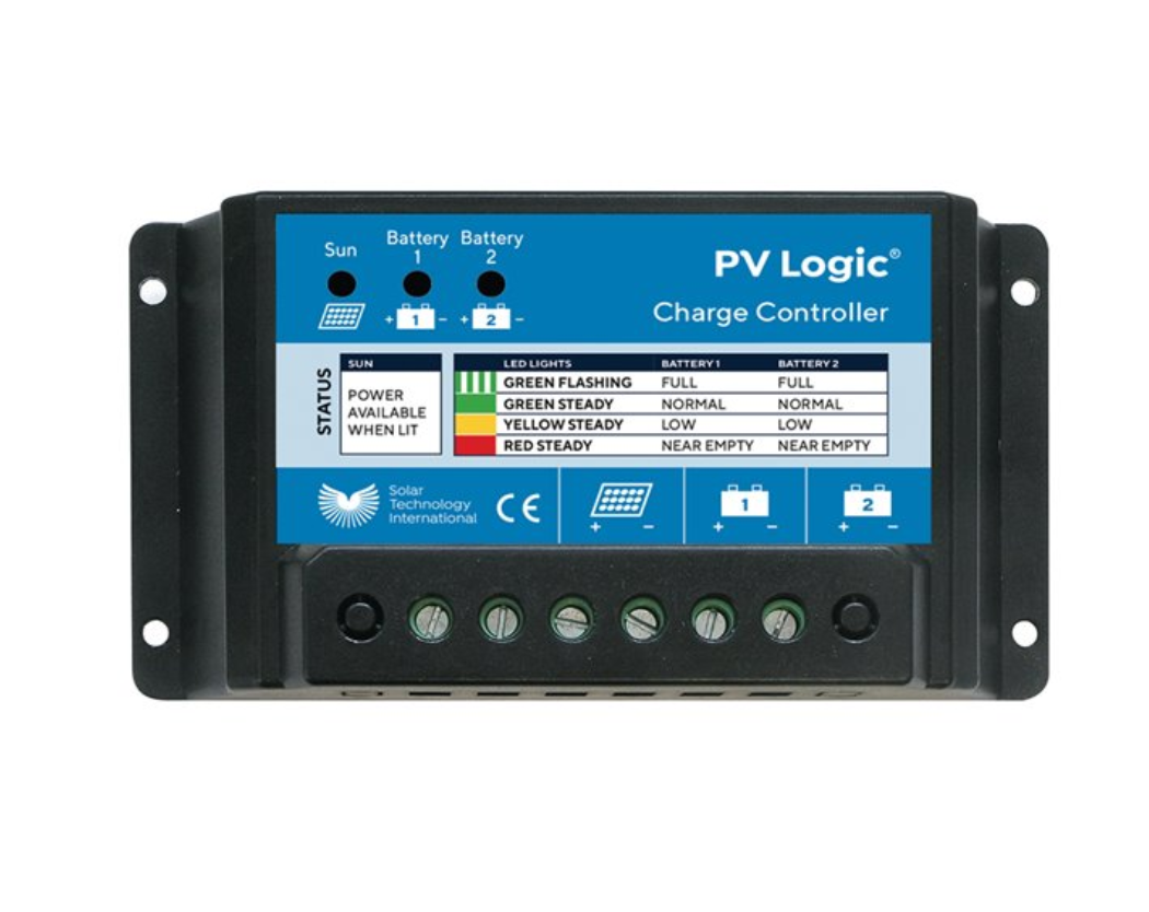 PV Logic 10A Dual Battery Charge Controller