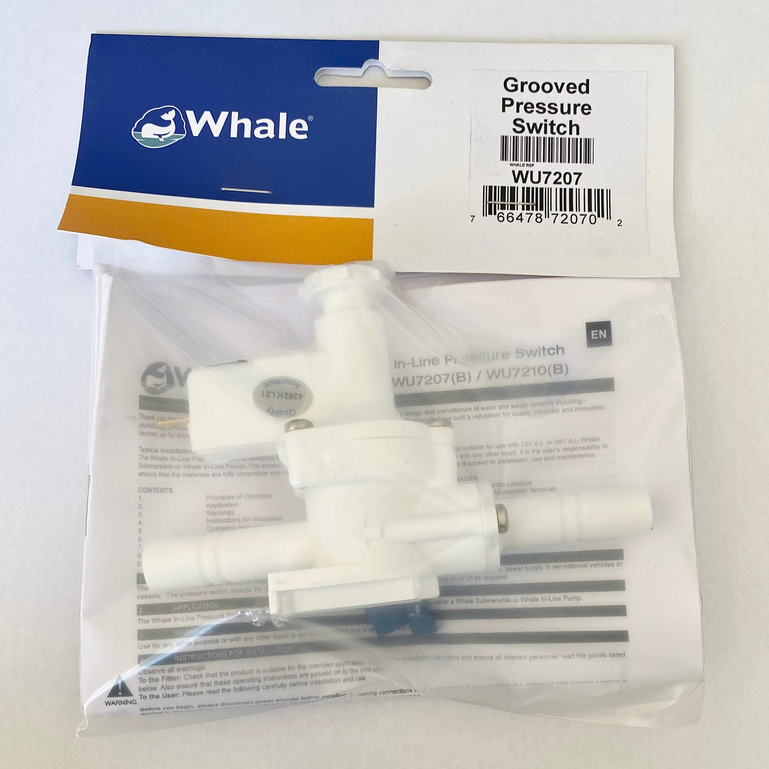 Buy Whale Grooved Pressure Switch for sale UK - thomastouring.co.uk