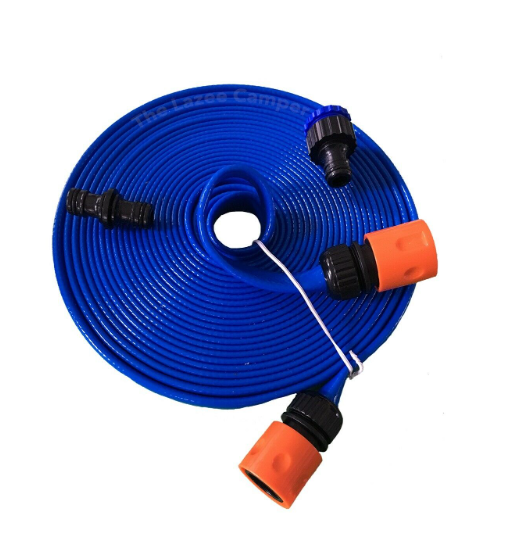 Mains Water Extension Flat Hose Blue Food Grade