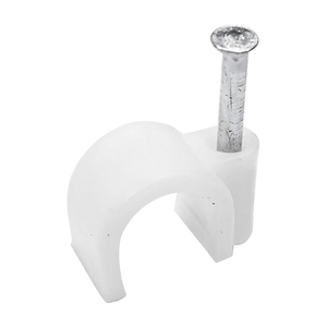 10mm round cable clip W4 pack of 10 for securing cables – available at ThomasTouring.co.uk
