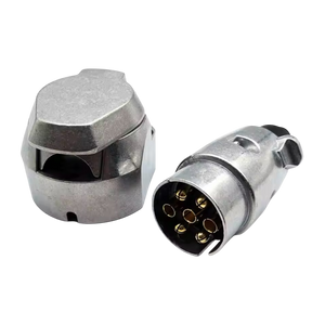12V 7-Pin Trailer Plug Socket Set Aluminium | ThomasTouring.co.uk