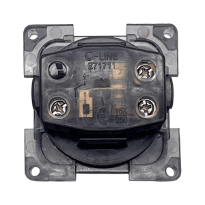 C-Line 12v Single Switch Grey | Caravan Light Switch | ThomasTouring.co.uk