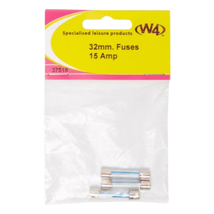 32mm 15 amp Fuses W4 - Pack of 3 | 32mm Cartridge Fuse 15 amp | ThomasTouring.co.uk