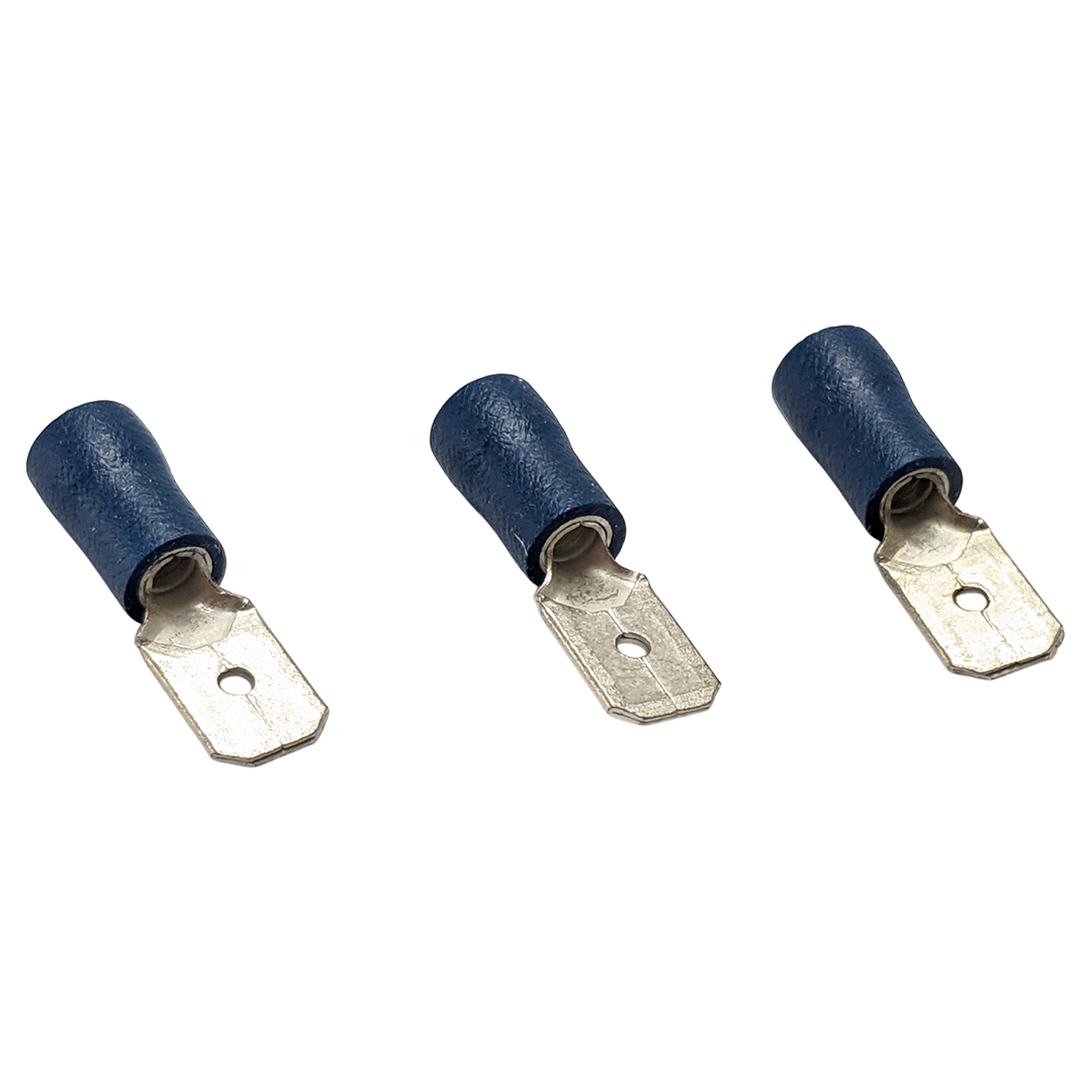 6.35mm Male Spade Terminal Blue - W4 37570 – Thomas Touring