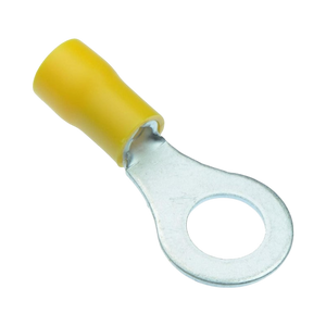 8mm Ring Terminal Yellow Pre-Insulated W4 - 3 Pack | Crimped Connectors | ThomasTouring.co.uk