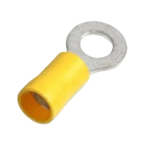 8mm Ring Terminal Yellow Pre-Insulated W4 - 3 Pack | Crimped Connectors | ThomasTouring.co.uk