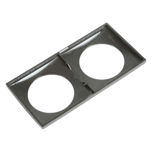 Berker Double Frame Flow Design - Anthracite | ThomasTouring.co.uk