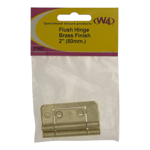 2" Flush Hinge - Brass Finish - W4 37862 | ThomasTouring.co.uk