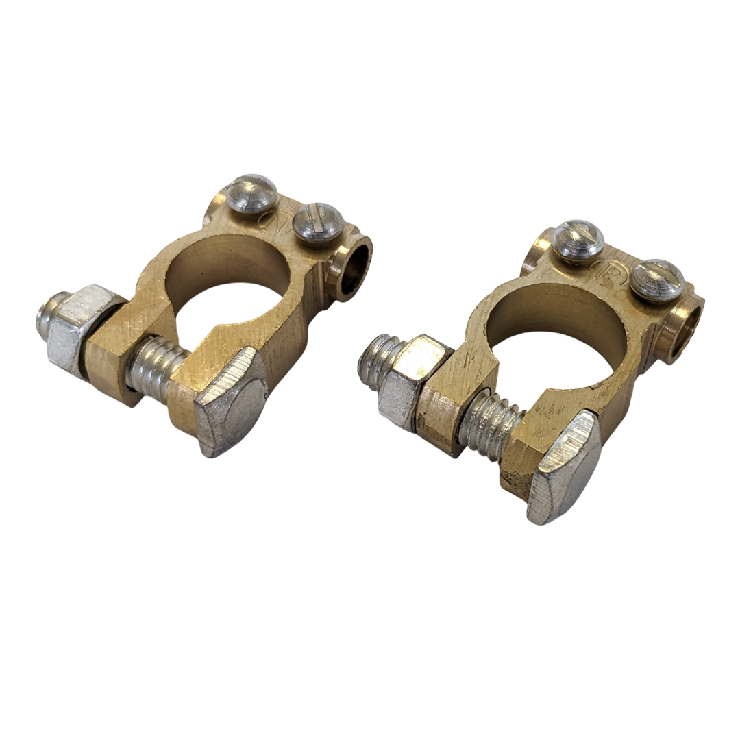 W4 Brass Battery Terminals - Pair – Thomas Touring