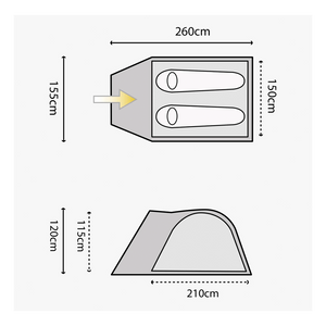 Buy Highlander Juniper 2 Man Dome Tent for sale UK | ThomasTouring.co.uk