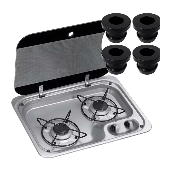 Smev Dometic Grommet Sleeve Pan Hob Support - Pack of 4