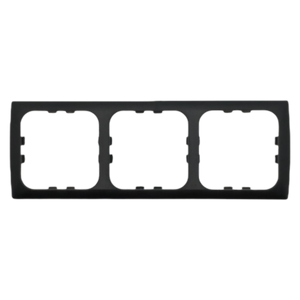 C-Line 3 Way Face Plate Black | Motorhome Electrical Outlet Face Plate | ThomasTouring.co.uk
