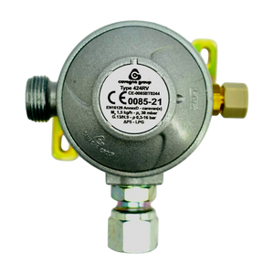 Cavagna 30mbar Gas Regulator 10mm 90º 424RV | Caravan/Motorhome Gas Regulator | ThomasTouring.co.uk