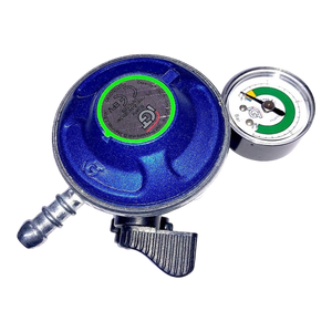 Clip On Butane Regulator With Gauge | ThomasTouring.co.uk