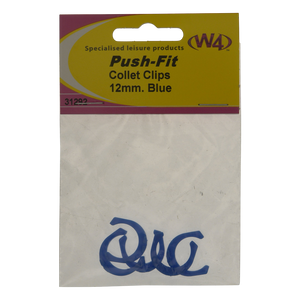 12mm Push-Fit Collet Clip Blue - 5 Pack | ThomasTouring.co.uk