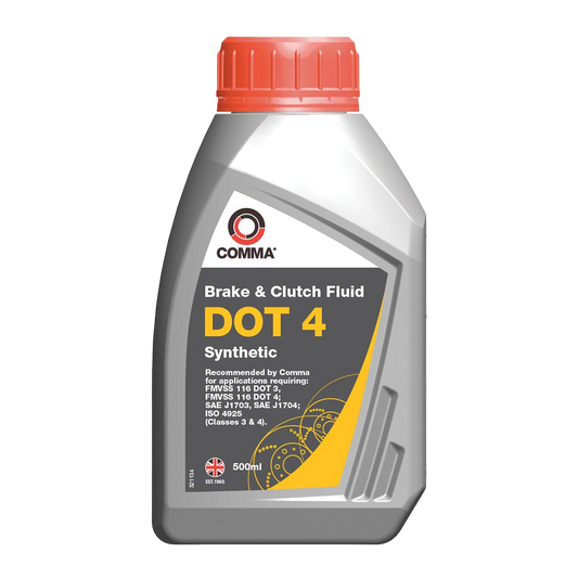 Comma DOT 4 Brake Fluid 500ML - thomastouring.co.uk