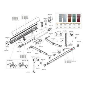 Fiamma Roller Tube Support Center Guide F45 L Awning 98655-583 | ThomasTouring.co.uk
