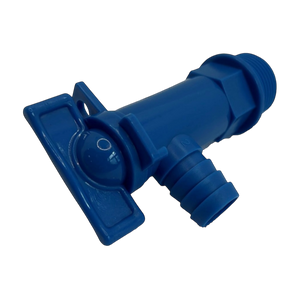 Fresh Water Drainage Outlet Tap 3/4" Blue | ThomasTouring.co.uk