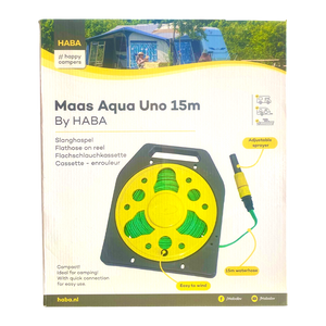 Flat Hose on Reel 15m HABA | Hosepipe Reel | ThomasTouring.co.uk