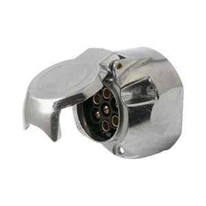 7 Pin Aluminium Trailer Socket 12v N Type - Maypole MP025 | 5013008000250 | ThomasTouring.co.uk