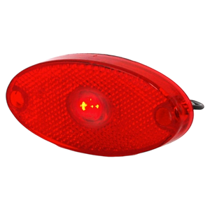 MP1657 12-24V Slim Line Oval LED Red Marker Lamp Display Packed | ThomasTouring.co.uk