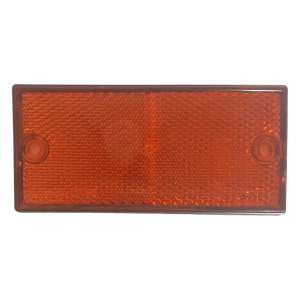 Self Adhesive Rectangular Amber Reflector 105 x 50mm for caravan motorhome trailer