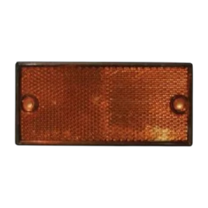 Self Adhesive Rectangular Amber Reflector 105 x 50mm for caravan motorhome trailer