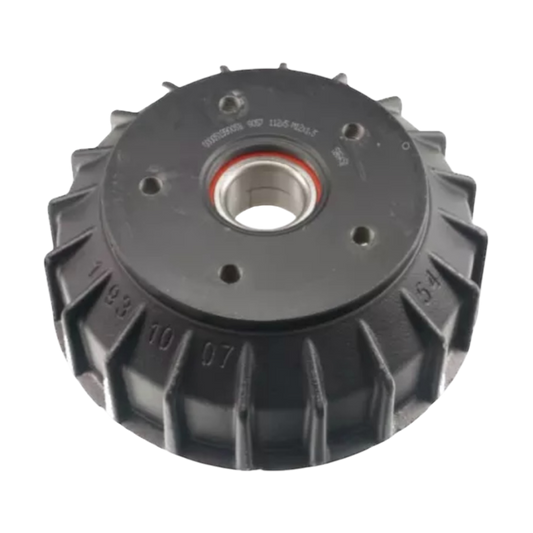 AL-KO 2051 brake drum 112x5 with 39/72x37 sealed bearing for caravans and trailers