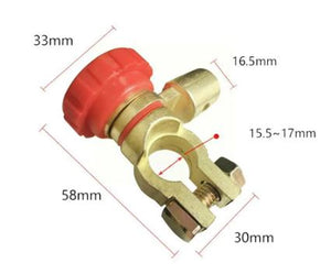 Battery Disconnect / Isolator Switch with sizes on screen