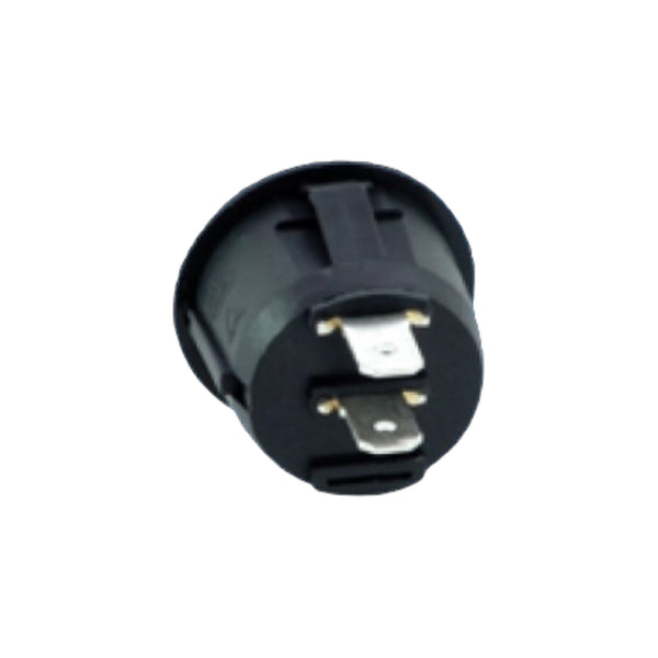PowerPart Circular On/Off Rocker Switch 12v-230v - Black