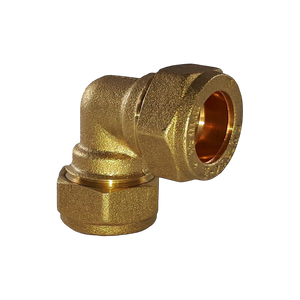 Brass Compression Equal Elbow 10mm for secure pipe connections in plumbing systems