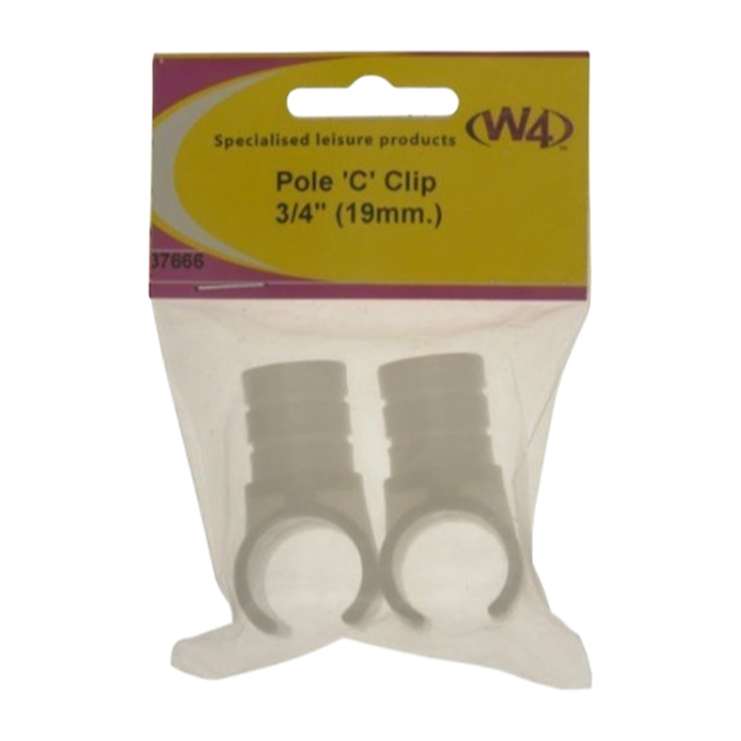 Buy 3/4 inch W4 C clip for awning or tent pole fitting – pack of 2 clips
