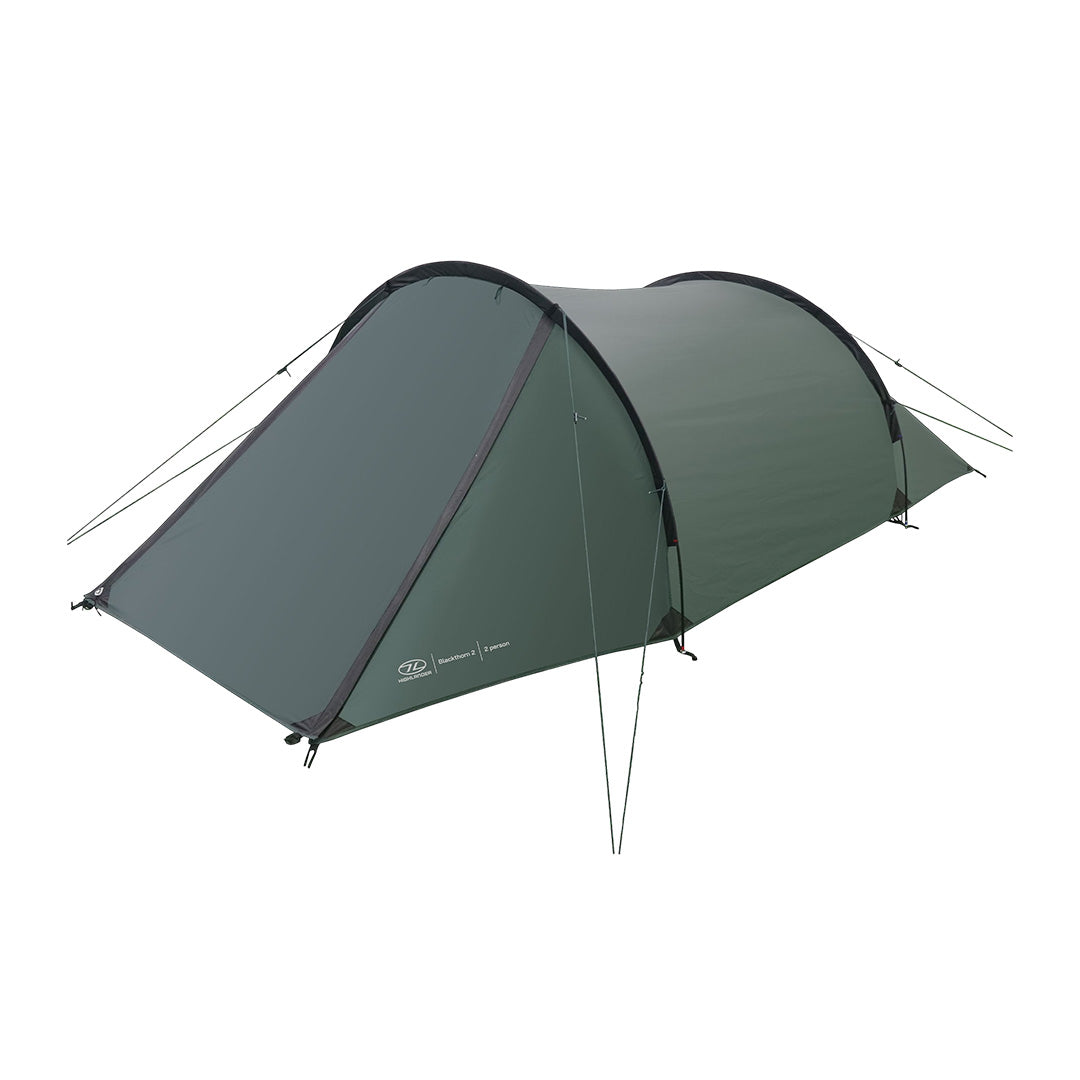 Buy Highlander Blackthorn Gen2 2 person tent in Scarab Green for camping and hiking