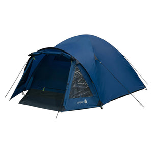Highlander Juniper 3 Person Dome Tent in Deep Blue with breathable polyester and dome design