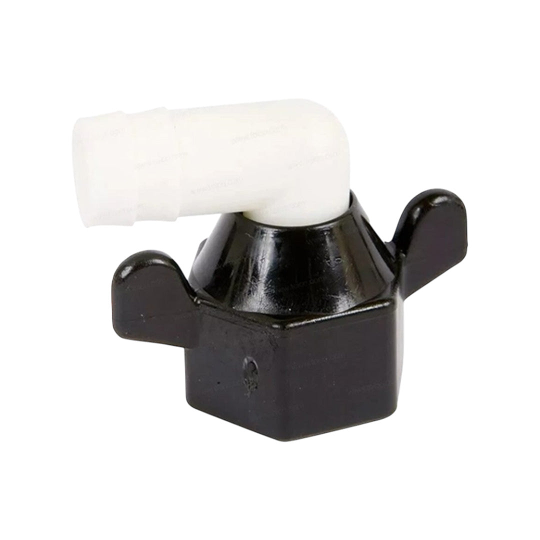 Shurflo Trail King 1/2" elbow pump connector with 12mm hose barb – part 244-3926