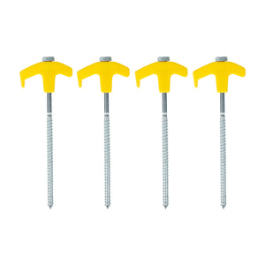 Buy Streetwize 20-piece screw-in tent pegs – designed for hard and rocky ground